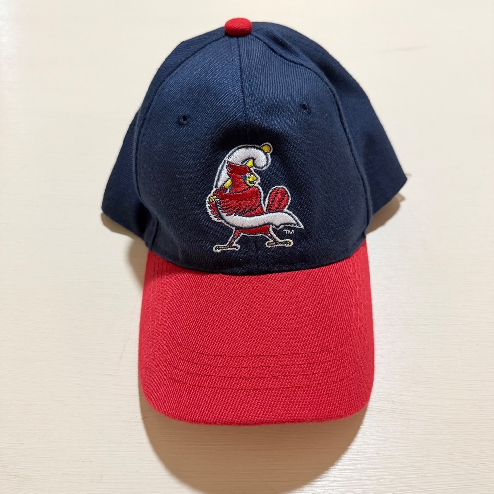 DJ Sports Group Cardinal Baseball Mascot Hat Navy Red Adjustable Cap
